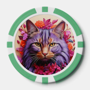 Glückschips für Katzenliebhaber Pokerchips
