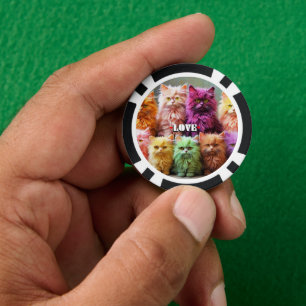 Glückschips für Katzenliebhaber Pokerchips