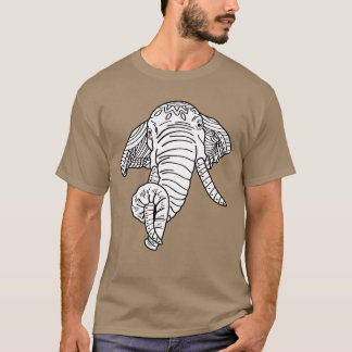 Glückselefant Tierausbilder-Geschenk Freund T-Shirt