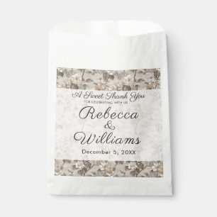 Glückselige Gardenien Inspirierte Florale Hochzeit Geschenktütchen