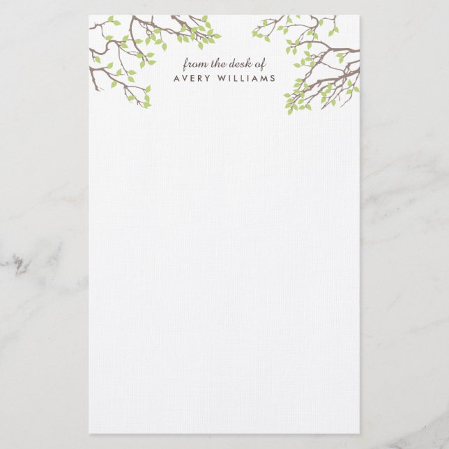 Glückseliges Niederlassungs-Briefpapier Briefpapier (Vorderseite)