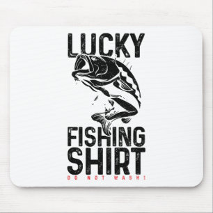 Glücksfisch-Angler Lustiges Geschenk  Mousepad