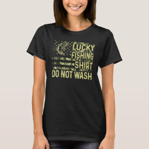 Glücksfischen Nicht waschen Bester Fischer überha T-Shirt