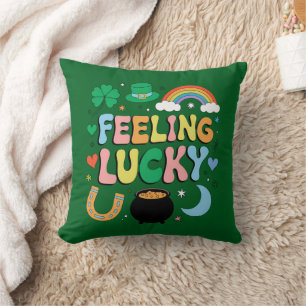 Glücksgefühl St. Patricks Day Charm irischer Kleeb Kissen
