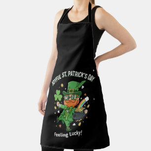 Glücksgefühl St. Patrick's Day Süßer Kobold Schürze