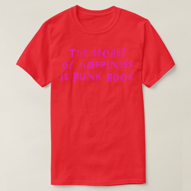 Glücksgeheimnis ist Punk-Rock T-Shirt (Design vorne)