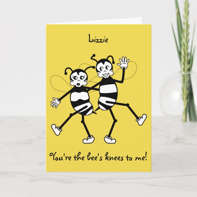 Glückskarte für Bienen Karte (Vorderseite)