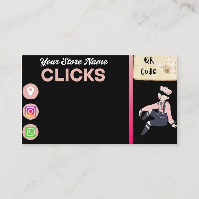 Glückskarte Visitenkarte (Vorderseite)