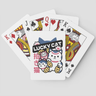 Glückskatze Maneki Neko – Japanische Glückskatze  Spielkarten