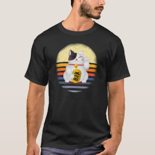 Glückskatze Maneki Neko Morgenkatze T-Shirt