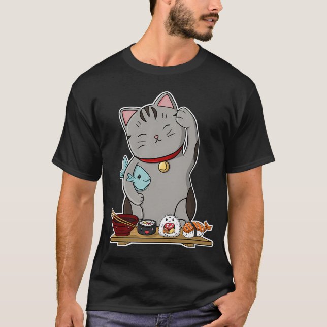 Glückskatze T-Shirt (Vorderseite)