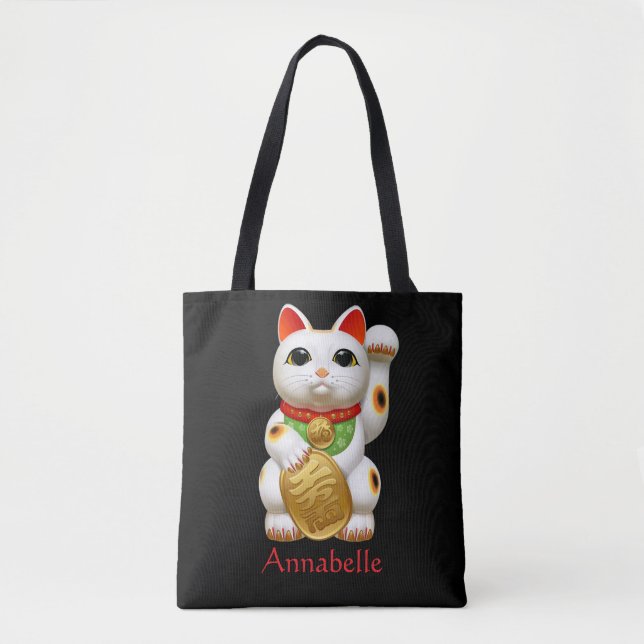Glückskatze Tasche (Vorderseite)