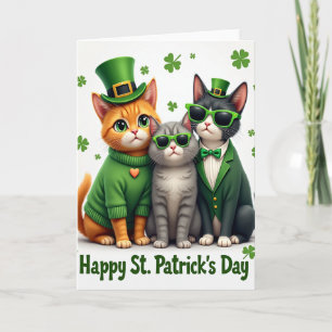 Glückskatzen für Ehemann-Karte Karte