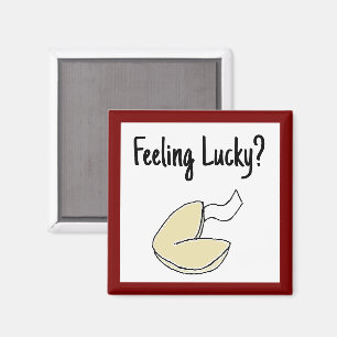 Glückskeks Glückliches Chinesisches Essen Cartoon Magnet