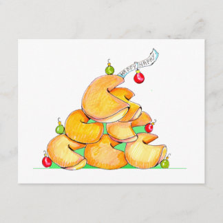 Glückskeks-Weihnachtsbaum Einladung