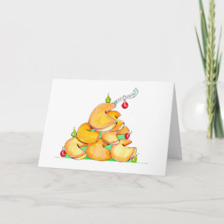 Glückskeks-Weihnachtsbaum Feiertagskarte