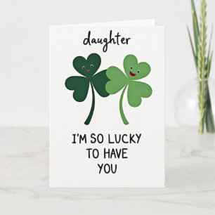Glückskind Shamrocks Tochter Karte