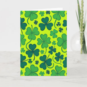 Glücksklee-Grün Happy Card Karte