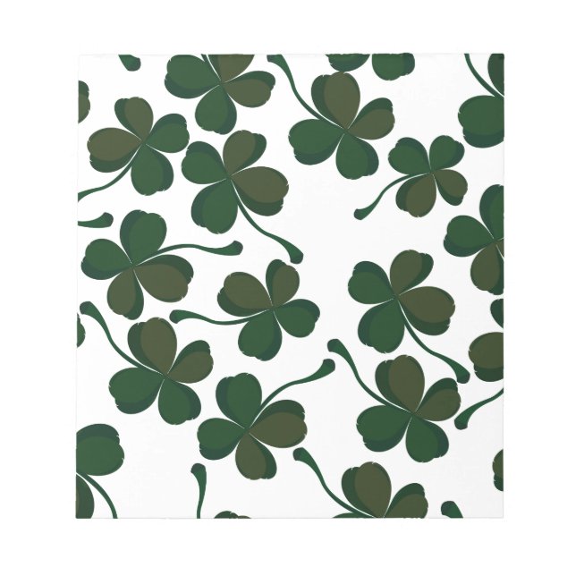 Glücksklee Notizblock (Vorderseite)