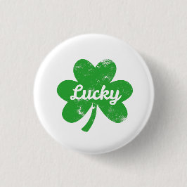 Glücksklee St. Patrick's Day Button