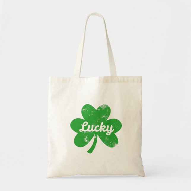Glücksklee St. Patrick's Day Tragetasche (Vorne)