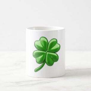 Glücksklee vierblättrig kaffeetasse