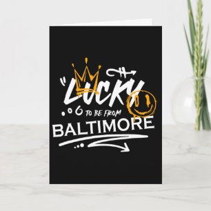Glückspilz aus Baltimore St. Patricks Tag Irische  Karte