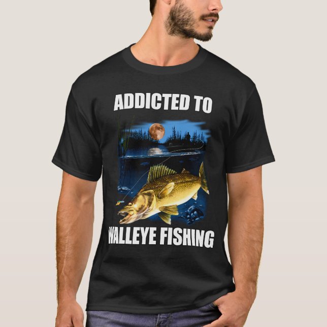 Glückspilz Open Wide Fischen T-Shirt (Vorderseite)