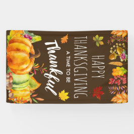 Glückspilze zum Erntedanken und Herbstblätter Banner