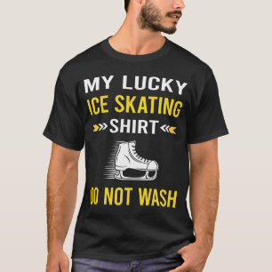 Glücksshirt Eislaufen Schlittschuh Eisläufer T-Shirt