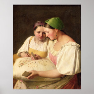 Glücksspiel, 1842 poster