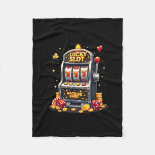 Glücksspiel-Liebhaber aus Las Vegas Glücklicher Sp Fleecedecke