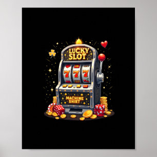 Glücksspiel-Liebhaber aus Las Vegas Glücklicher Sp Poster