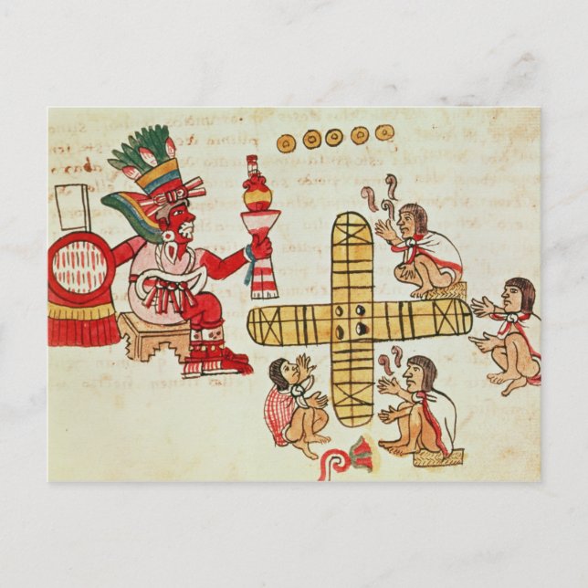 Glücksspiel Patoli und der Gott Postkarte (Vorderseite)