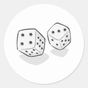 Glücksspiel Runder Aufkleber