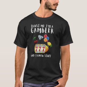 Glücksspiel und Roulette-Spieler T-Shirt