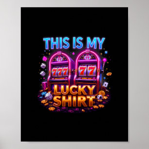 Glücksspielautomat Glückliches Casino Las Vegas Gl Poster