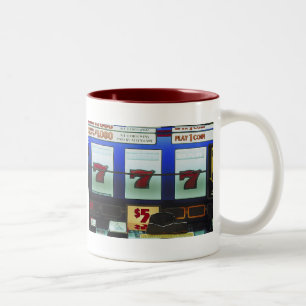 Glücksspielautomatensieger Zweifarbige Tasse
