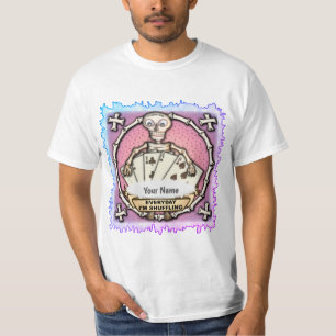 Glücksspieler-Skelett-Poker-T-Shirt T-Shirt