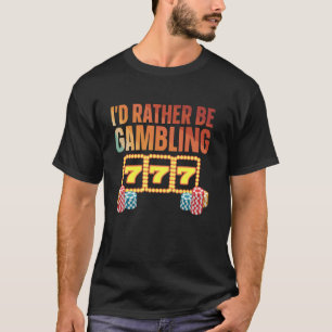 Glücksspielkunst für Männer Frauen Kasino-Spieler T-Shirt