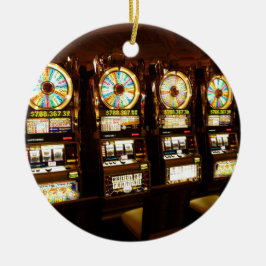 Glücksspielmaschine ein bewaffnetes Bandit-Geld La Keramik Ornament