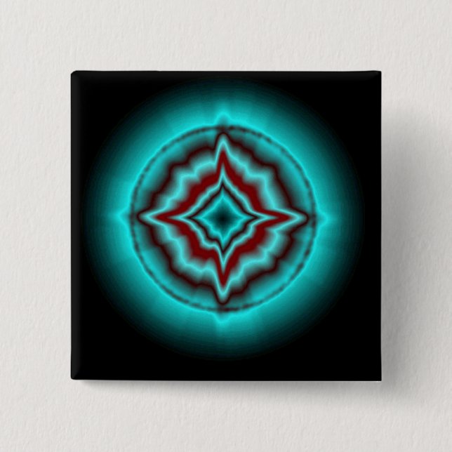 Glückssterne auf schwarz button (Vorderseite)