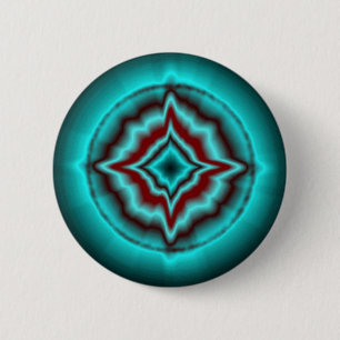 Glückssterne minz schwarz rot Artdeco Button