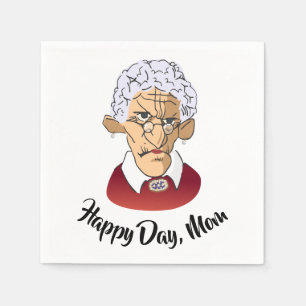 Glückstag, Mama Muttertag Spaß Serviette