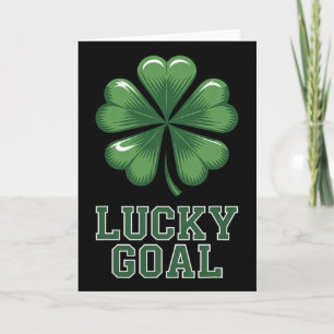 Glückstor St Patricks Day Fußball Kleeblatt Karte