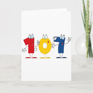 Glückszahl 107 karte