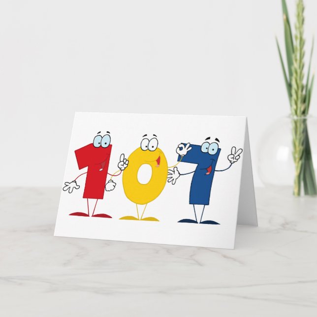 Glückszahl 107 karte (Vorderseite)