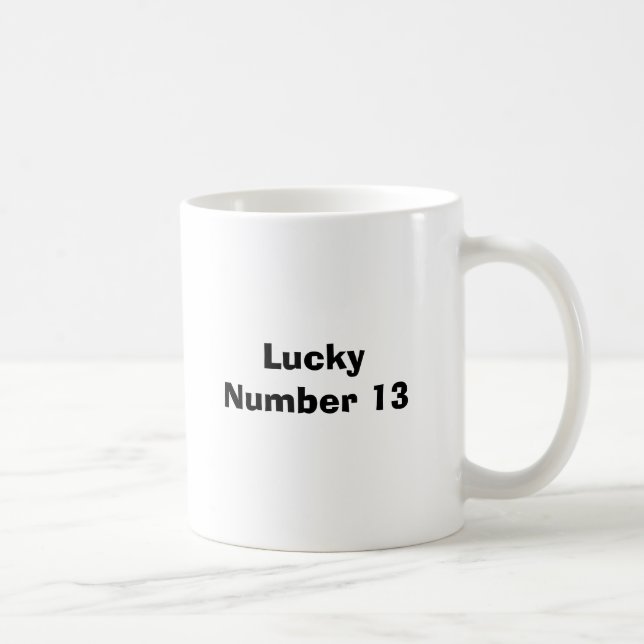 Glückszahl 13 kaffeetasse (Rechts)
