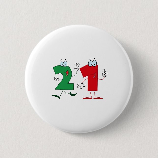 Glückszahl 21 button (Vorderseite)