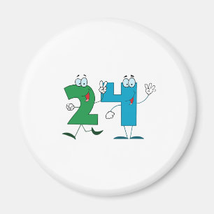 Glückszahl 24 magnet